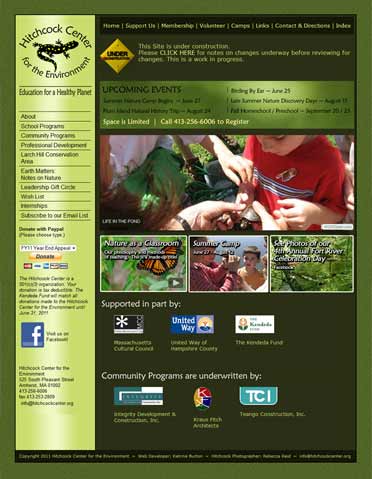 Hitchcock Center for the Environment Website